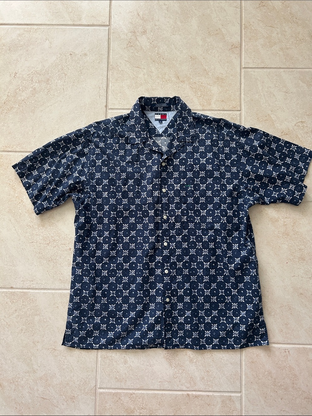 Tommy Hilfiger Geometric Floral Button-Up Shirt